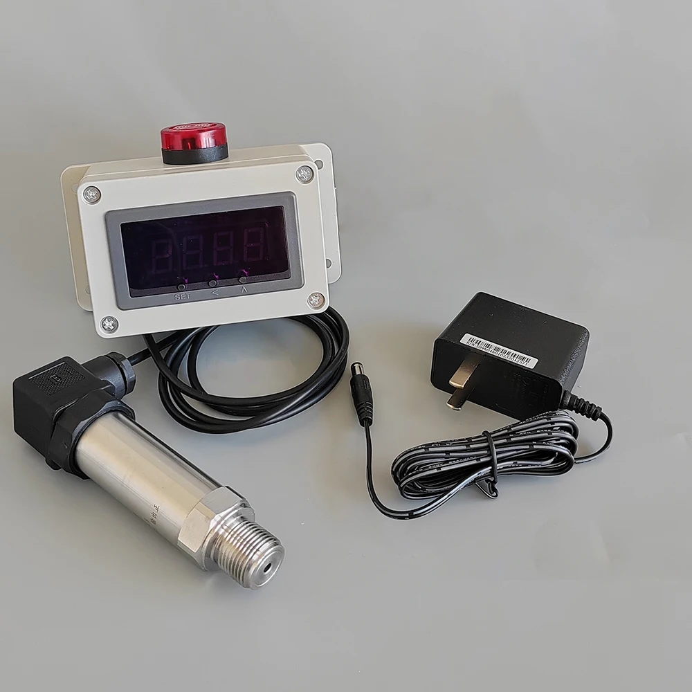 Digital Display Pressure Sensor with Alarm – Multi-Function Monitor for Gas/Air/Water/Hydraulic Pressure & Vacuum Pipeline
