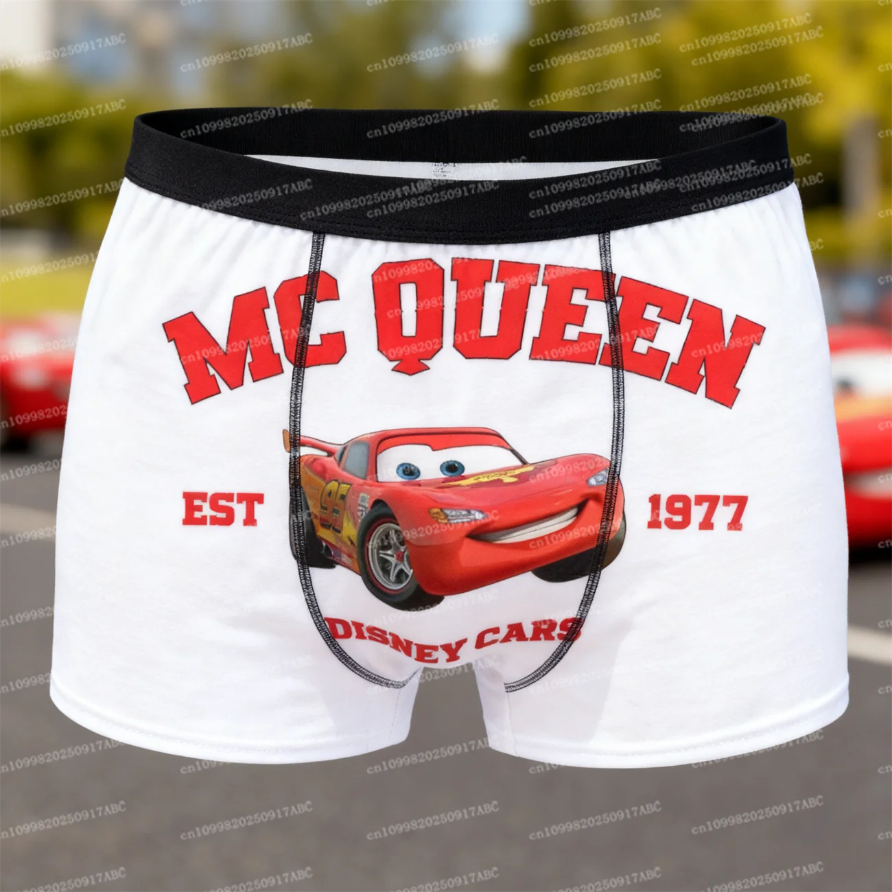 

（Miniso）Men Funny Lightning Mcqueen Est 1977 Cars Man Underwear Briefs Shorts Humor Soft Underpants for Male Women Underpants