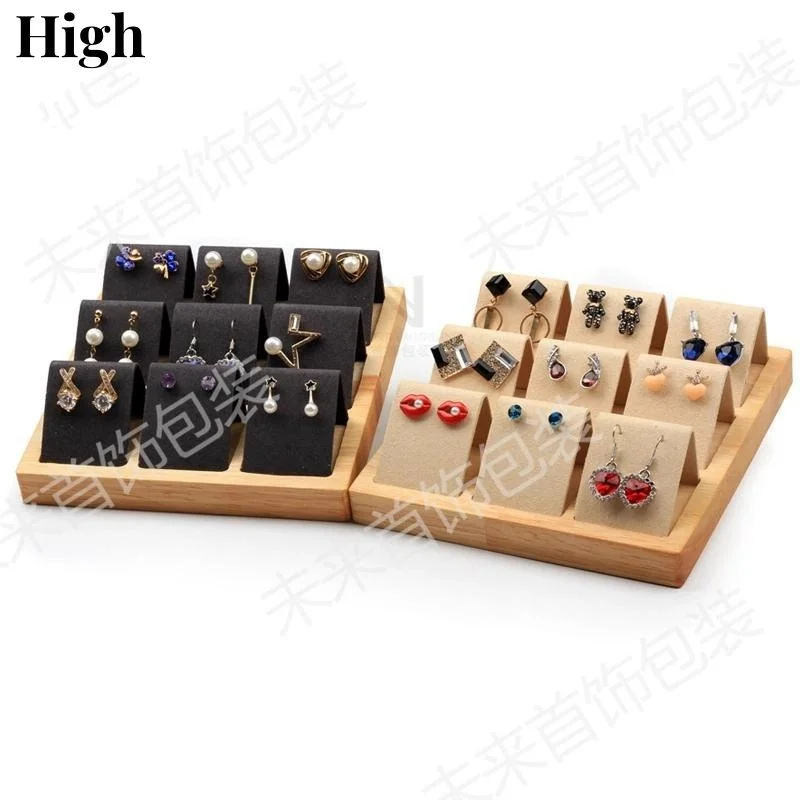 

Подставка для сережек Подставка для ювелирного магазина Поднос для демонстрации сережек из натурального дерева Подставка для сережек Держатель для сережек