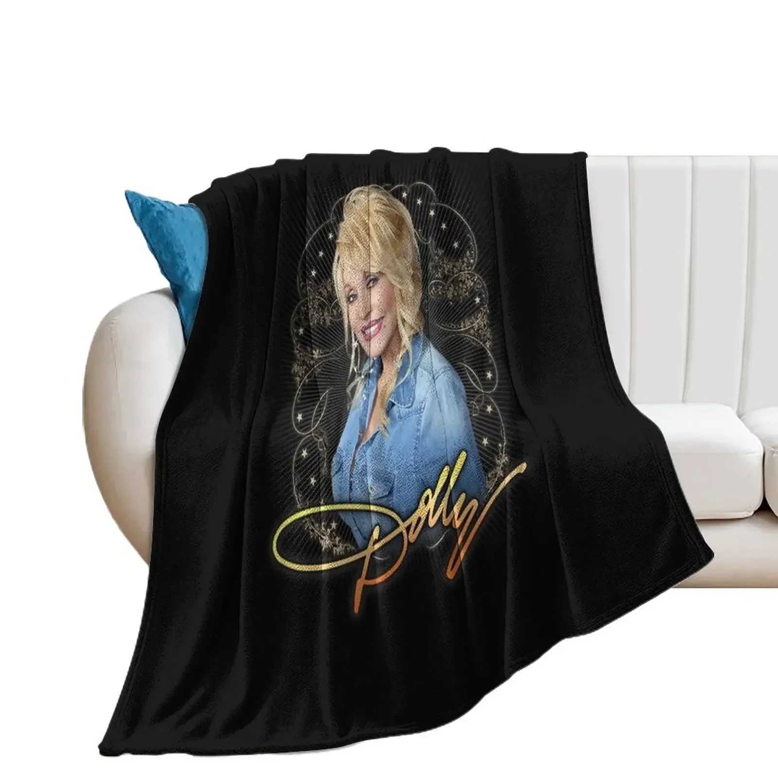 

Dolly Parton Vintage Relaxed Fit Throw Blanket for sofa Cute Blankets