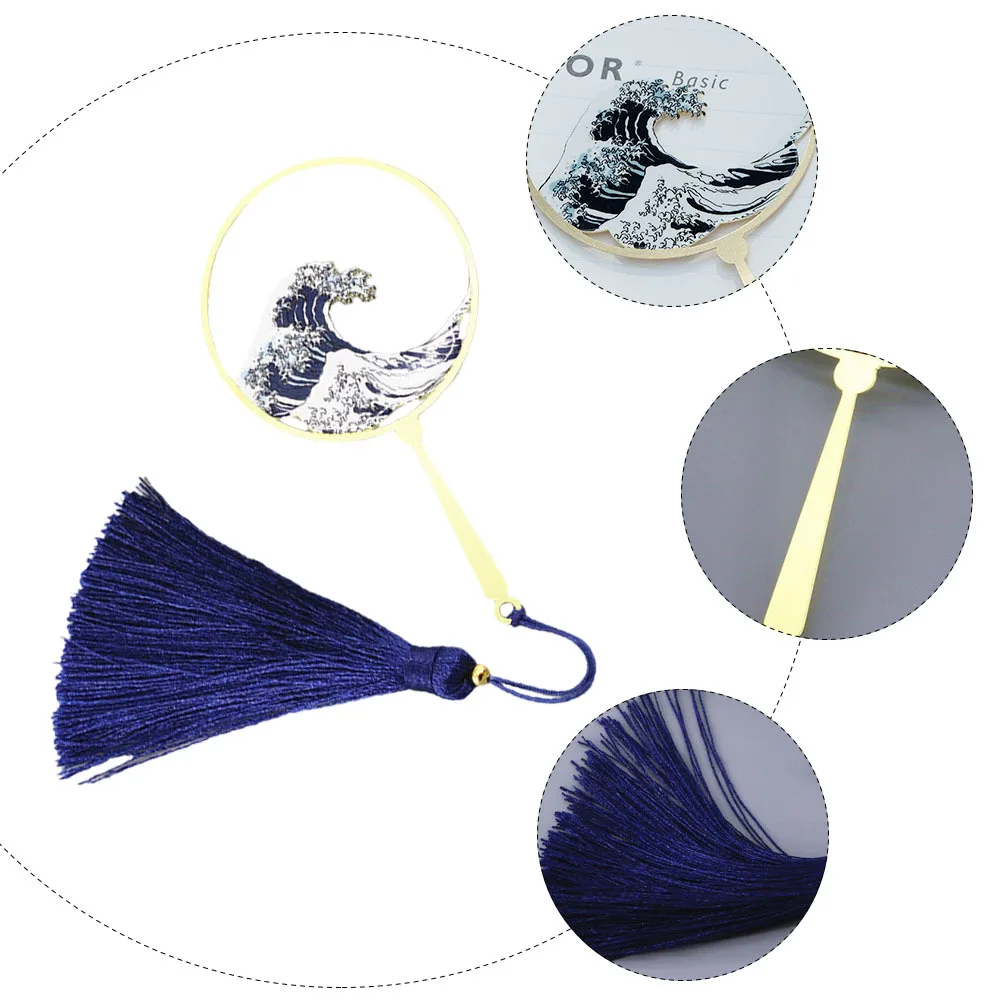 

Sea Wave Modeling Bookmark Lovely Panda Design Hanging Decor For Phone Bag Multipurpose Graduation Gift Bookmarks Craft Tassel