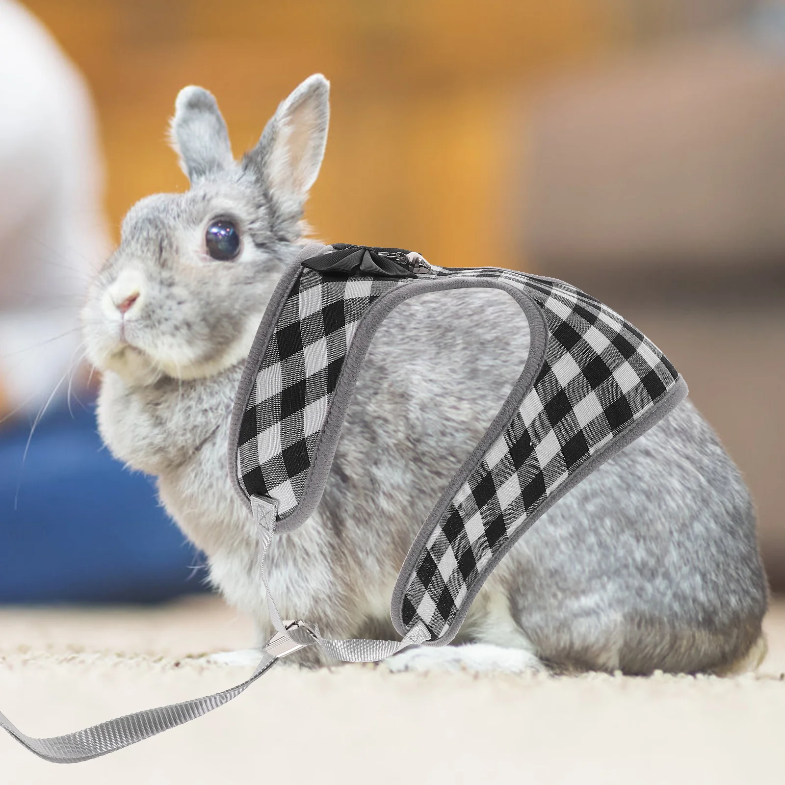 

1Set Adorable Rabbit Outfit Soft Reusable Bunny Clothes Stylish Leash Set Comfortable Fit Ideal for Special Occasions