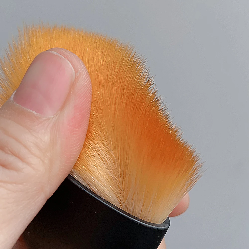 3個入り プロ仕様 ブラック ネイルダスターブラシ ショートハンドル ふわふわ アクリル UVジェル ポリッシュ パウダー除去 ネイルブラシ マニキュア クリーニングツール