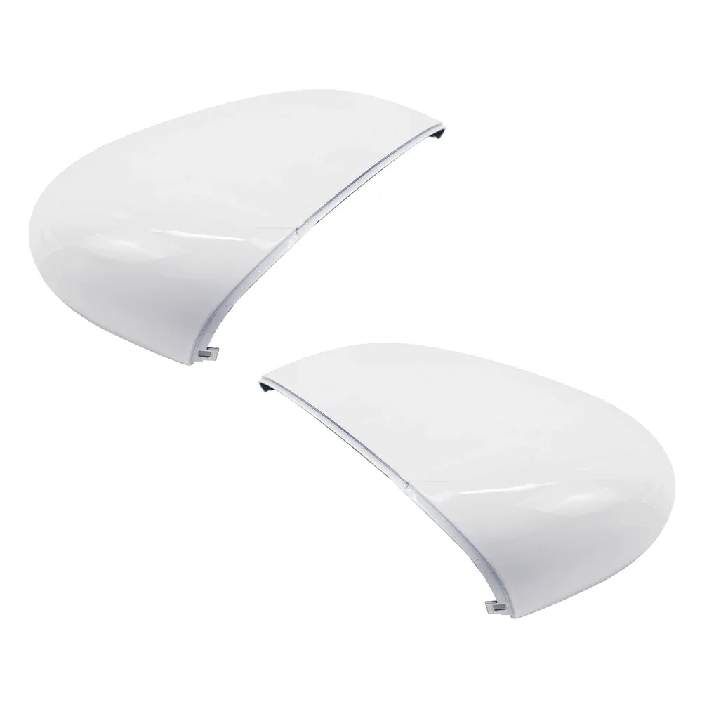 Left/Right White Car Rear View Side View Mirror Replacement Cover Cap Case Shell for Ford Fiesta 2009-2015