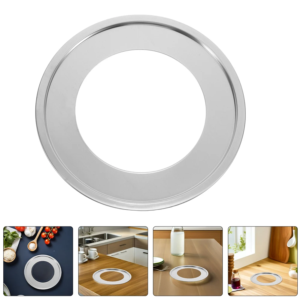 

Stainless Steel Steamer Ring Round Heat Resistant Fits Pots Woks Flat Bottomed Cookware Space Saving Easy Clean Reusable