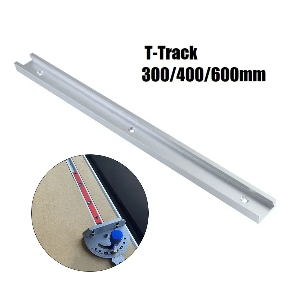 

30 Type T-track T-slot Miter Gauge Track 300-600mm Chute Rail Woodworking Tool M8 Nut Saw Table Saw Router Workbench Tools