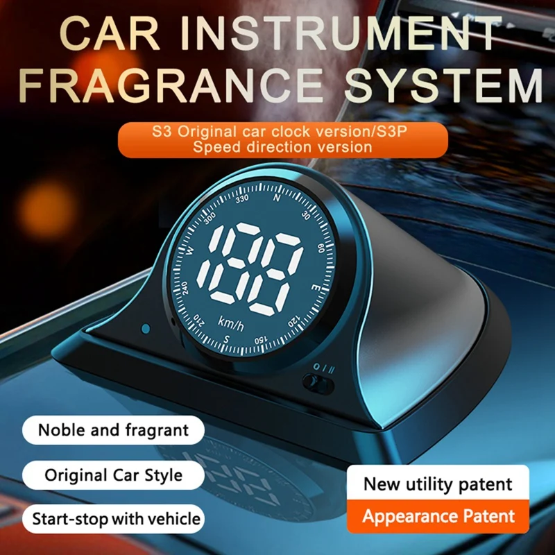 Metal Car Speed Code Fragrance System Air Freshener Diffuser Natural Aromatherapy Spray Head-Up Display For Cars Home