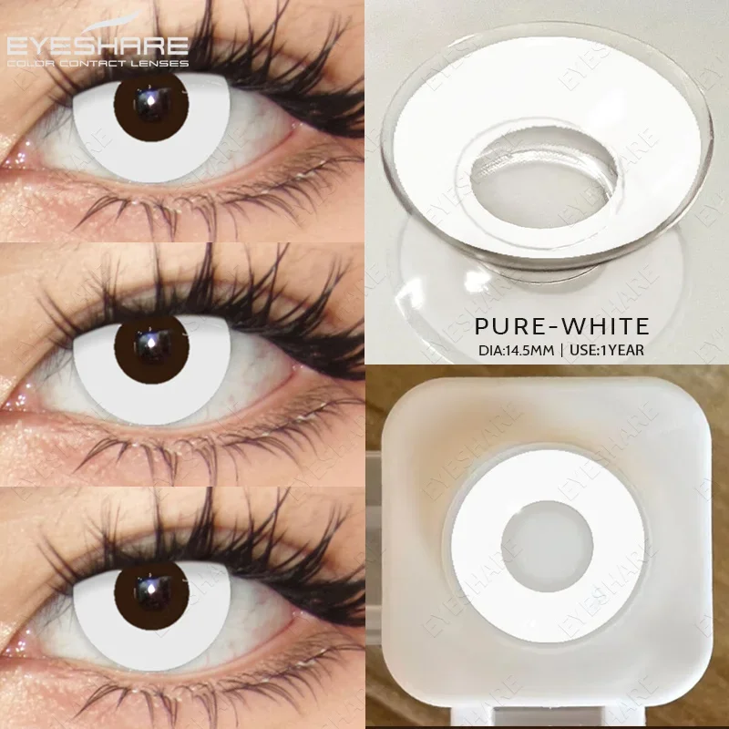 EYESHARE Cosplay Farbige Kontaktlinsen für Augen, jährliche Verwendung, Make-up, verrückte Halloween-Schönheit, rote Kontaktlinsen, Augenkosmetik – Detail 18