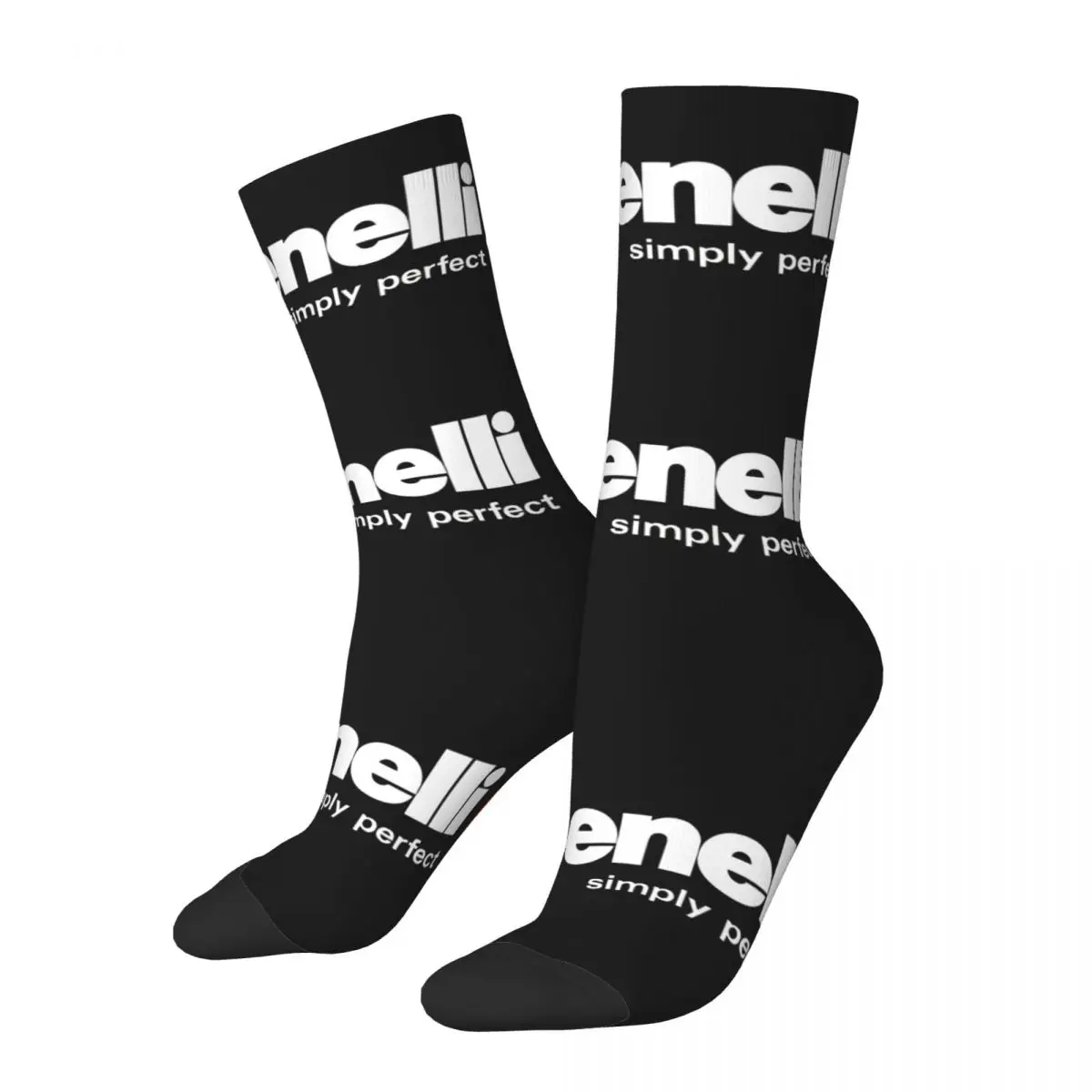 

Retro Title Men's compression Socks Unisex Benelli Street Style Seamless Printed Novelty Crew Sock