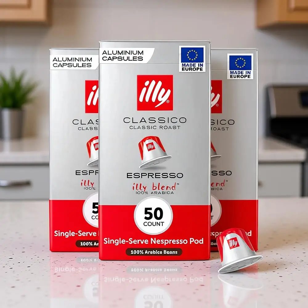 

Совместимые капсулы, средняя обжарка, 100% арабика, премиальный растворимый кофе, порционные, 10 штук, 5 упаковок