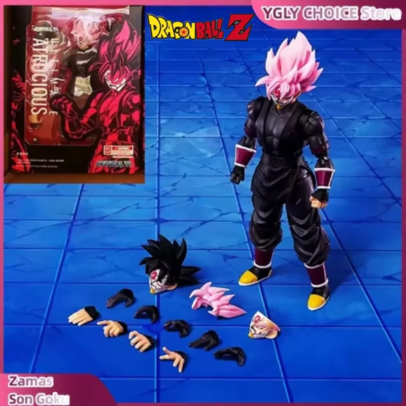 

BANDAI SHF Ultimate Atrocious Black Goku PinkZamasu Dragon Ball Anime Figures Demoniacal Fit Black Goku Zamasu S.H.Figuarts gift