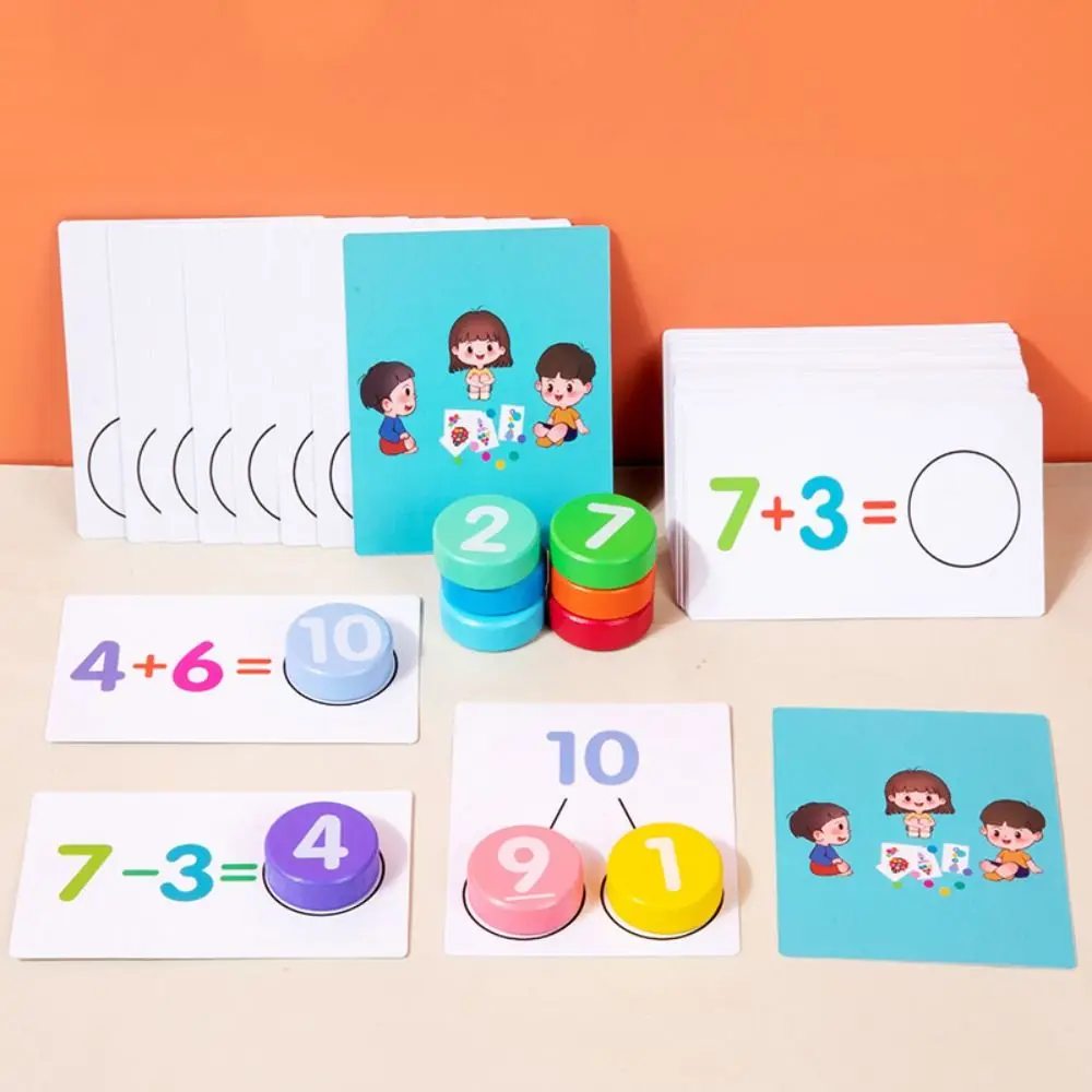 

Cognitive Matching Kindergarten Mathematics Tools Addition Subtraction Operation Montessori Wooden Matching Puzzles