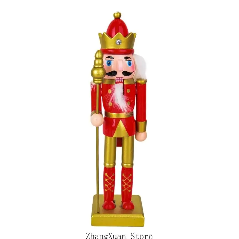 Weihnachtsfigur für den Innenbereich mit Holzoptik und freistehendem Ständer 3XUF – Detail 4