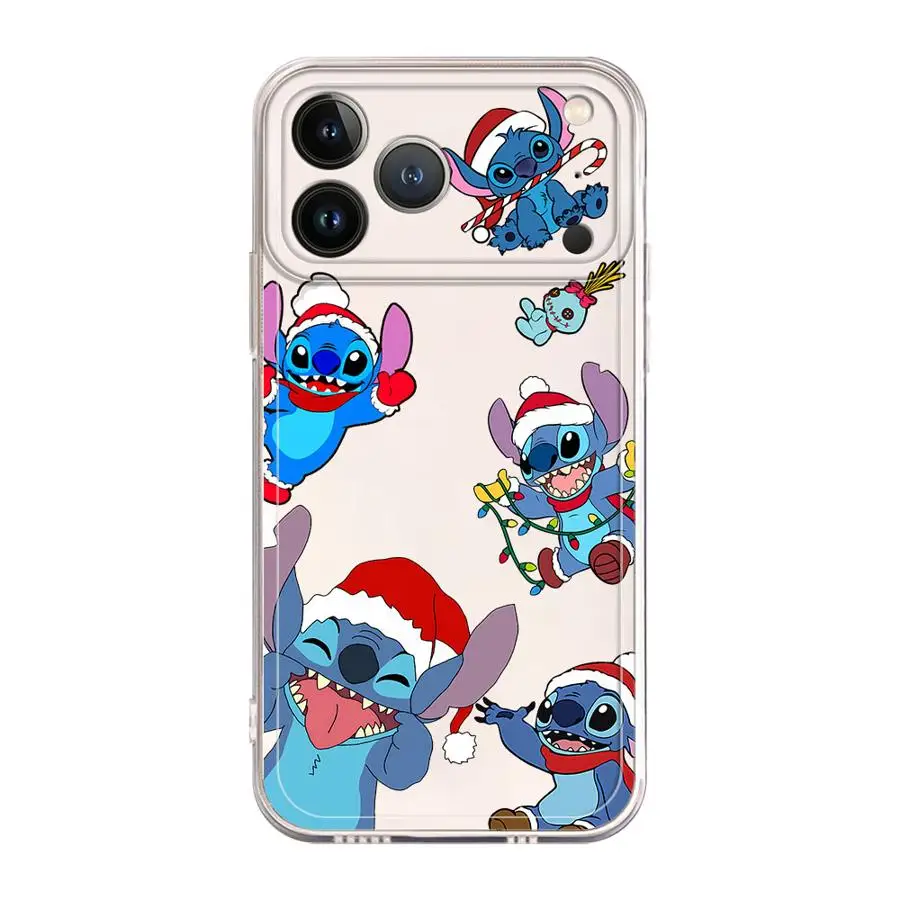 حافظة لهاتف آيفون 17 Air 16 15 14 Plus 16e 13 12 11 Pro MAX 7 8 XR 12 غطاء هاتف ناعم صغير لعيد الميلاد لطيف غرزة فومي #5