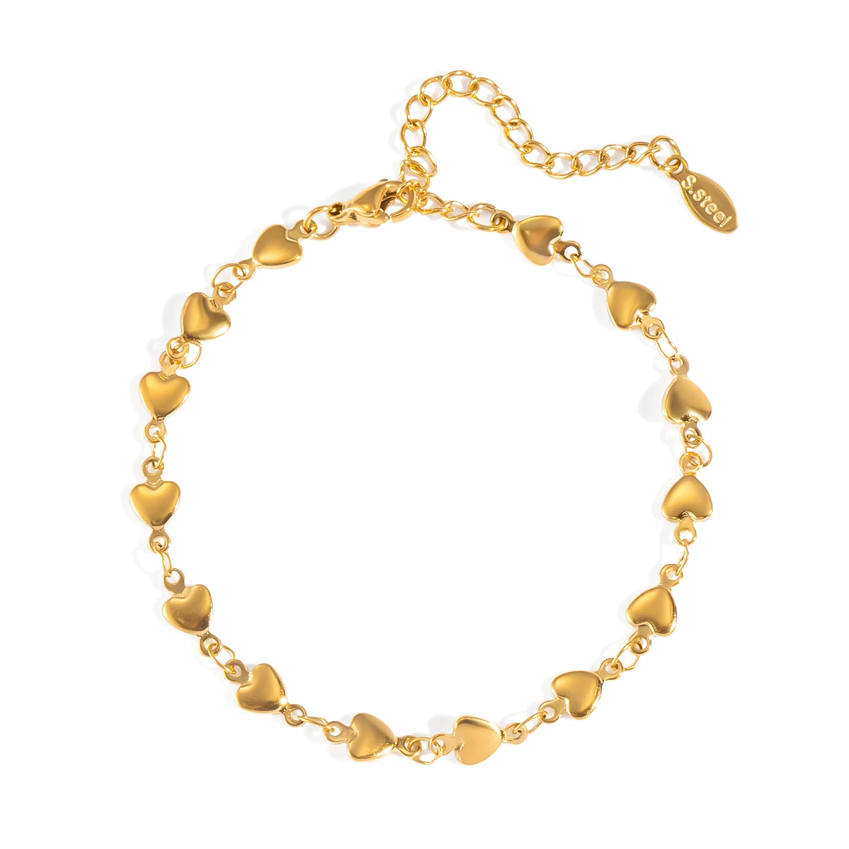 XIANING رائعة كلاسيكية الفولاذ المقاوم للصدأ الذهب اللون سلسلة سوار العصرية سحر اليومية عطلة مجوهرات هدية للنساء #6