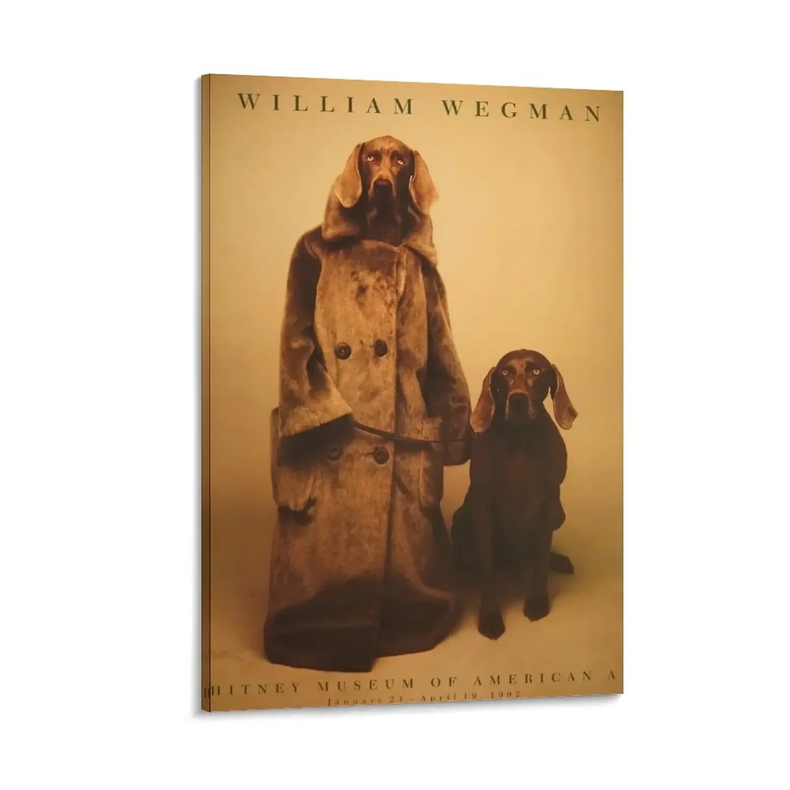 

William Wegman exhibition Canvas Painting Luxury living room decoration Decor for room posters for room Paintings on the wall