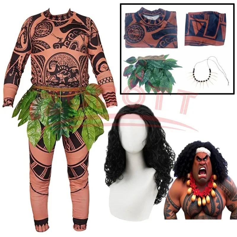 2020 ماوي شعر مستعار تأثيري الوشم زي الرجال النساء كرنفال حفلة تأثيري ملابس أنيمي الكرتون لعب الأدوار تمويه Halloween25