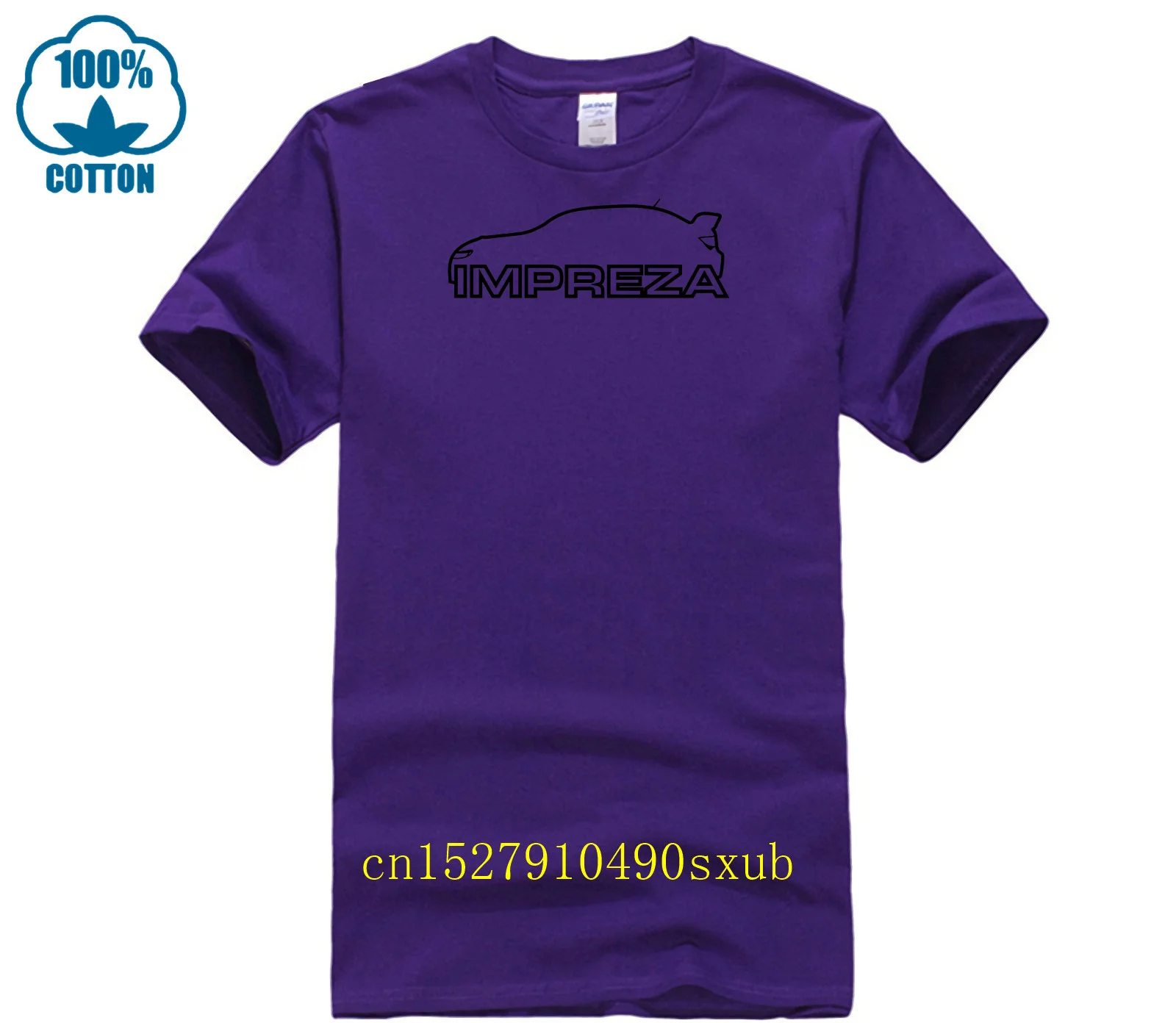 Subaru Impreza Car Outline big font T Shirt