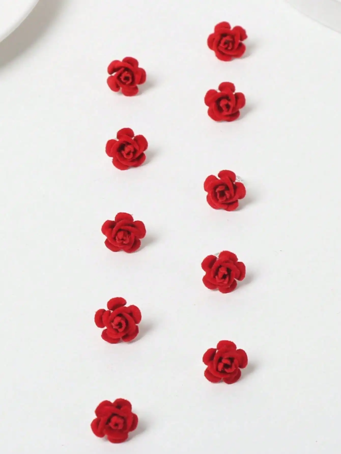 10 قطع مشبك شعر وردي لهدية عيد الحب هدية عيد الأم لإكسسوارات الشعر المجدولة النسائية