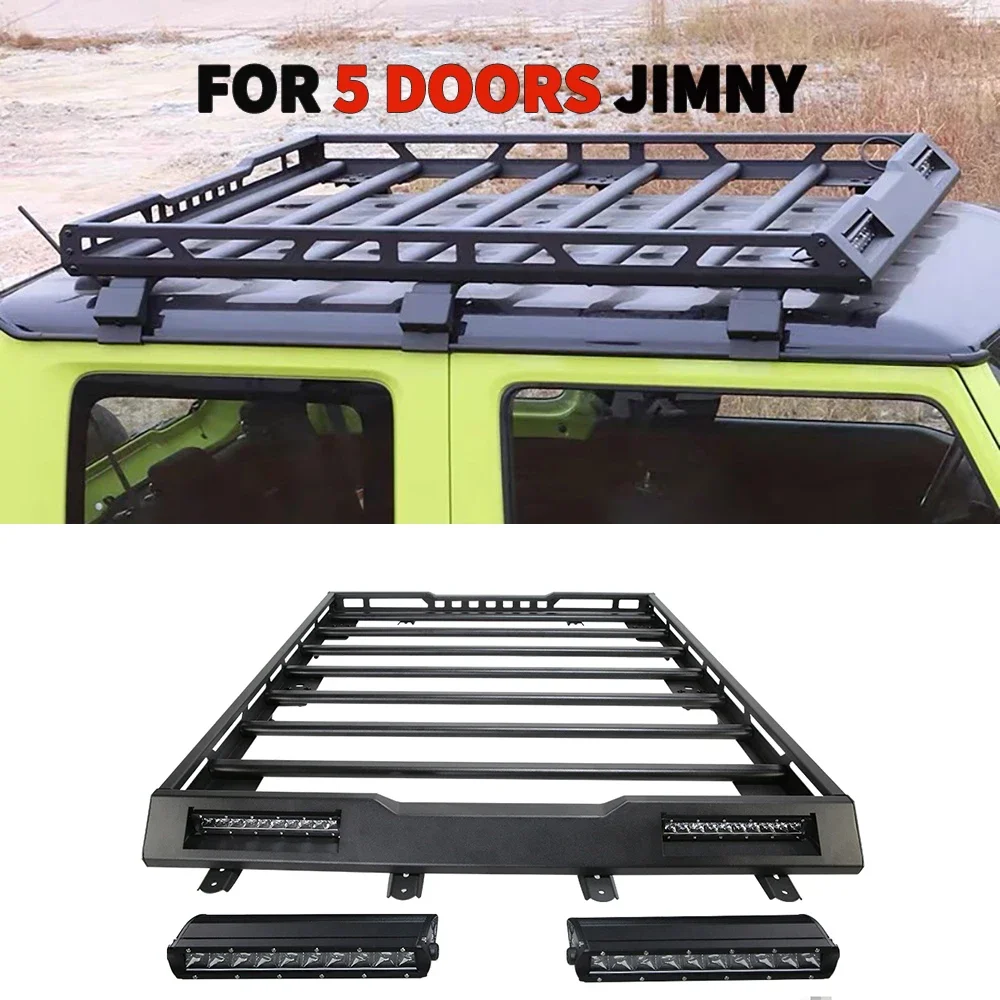 

Off-Road 4x4 5 doors Jimny Side steps tailgate ladder Roof Racks Luggage Carrier For Jimny 2019+ Gen4 Sierra JB74w JB64w