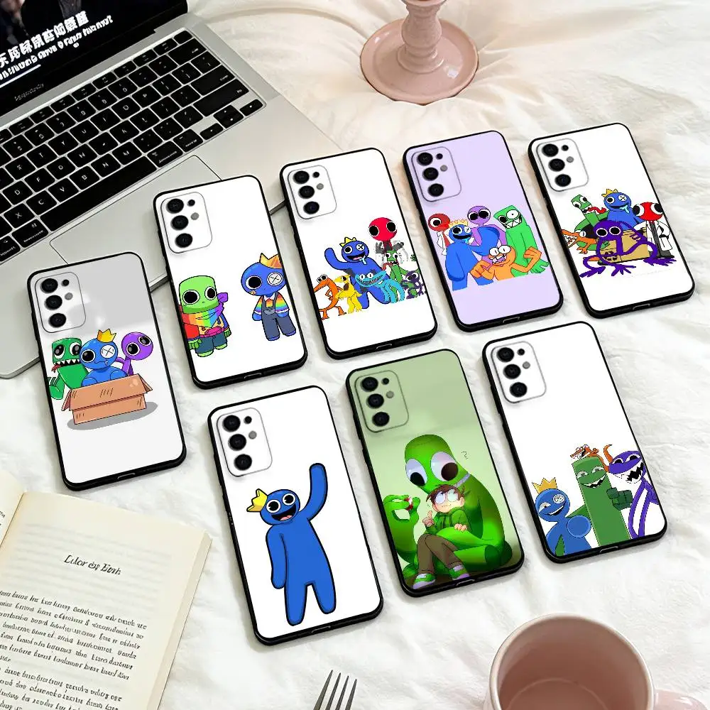 

R-Rainbows G-Game F-Friends D-Dave Phone Case For Samsung S 25,24,23,22,30,21,10,9,Ultra,Plus,Lite,FE,4,5 G Soft Black Case