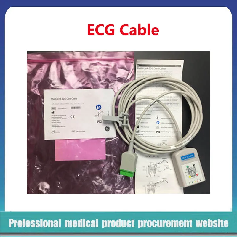 For GE MUlti-link ECG Care cable 3/5-lead w/ESU IEC 3.6M/12 ft 2022948-002