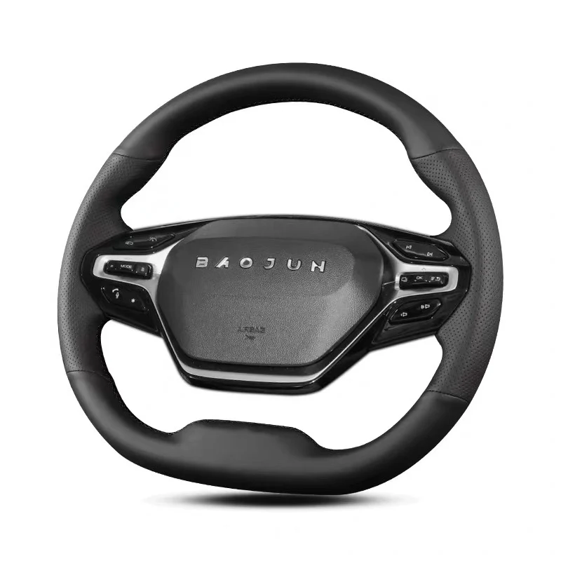 

For BaoJun RS-7 Valli RC-5 RM-5 Stitch Leather Sport DIY Hand Sewn Steering Wheel Cover Interior Cover