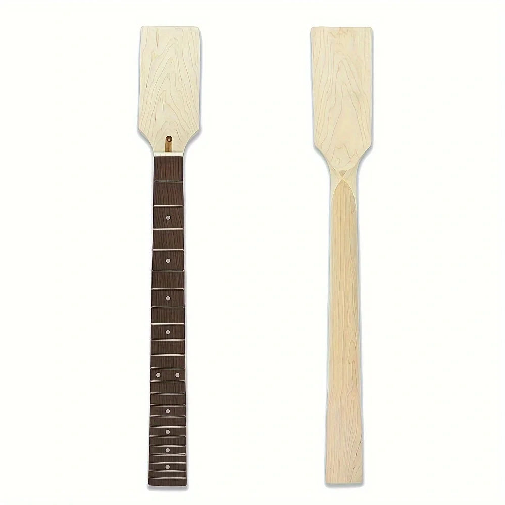 Electric Guitar Neck New 22 Fret 25.5 Inch Maple Rosewood Fingerboard Unfinished Replacement Neck Truss Rod