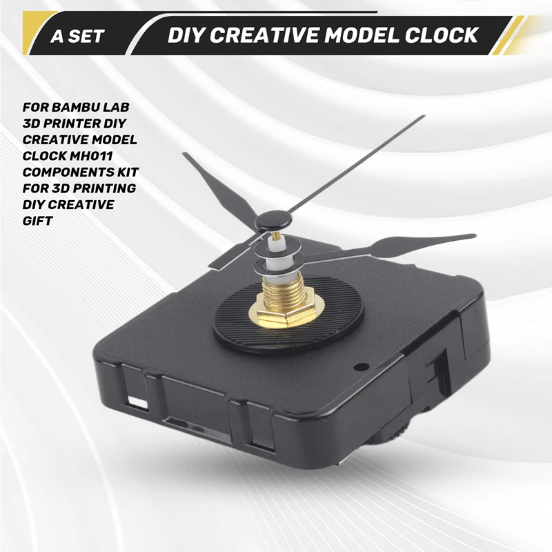 For Lab 3D Printer DIY Model Clock MH011 Components Kit for 3D Printing DIY Gift [No.3 Elnic]