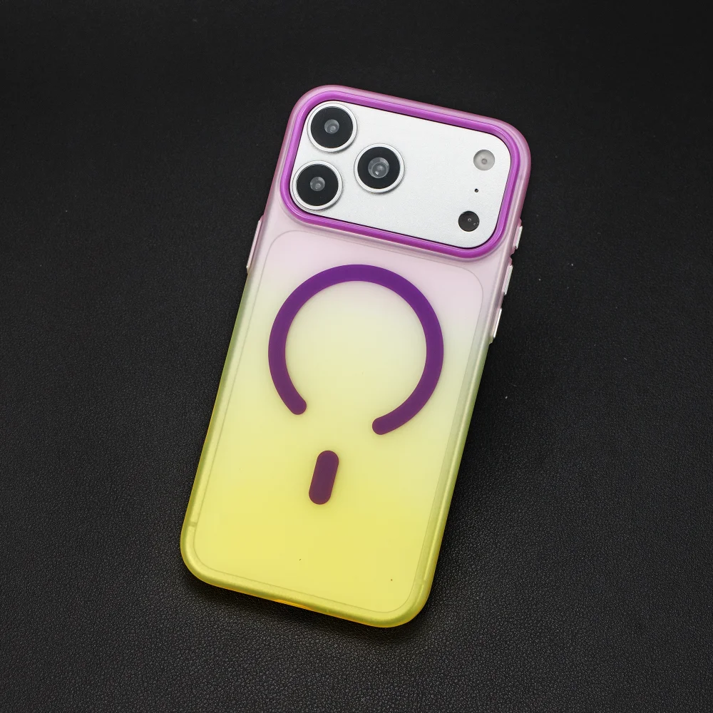 Matte Magnetische Transparente Kabellose Ladehülle für iPhone 17 16 15 Pro Max 16 17 Pro 15 Farbkollision für Magsafe Cover