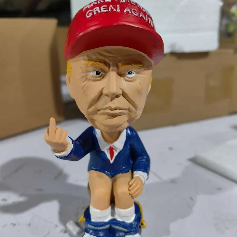 Ornament Trump Doll European and American Swing Character Car Accessories Doll Character Birthday Gift Christmas