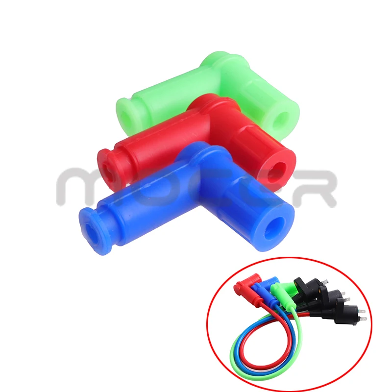 Tappo per candela a 90 gradi Boot Silicone impermeabile Non resistore tappi Unisersal per moto Dirt Pit Bike Scooter ATV Buggy Quad
