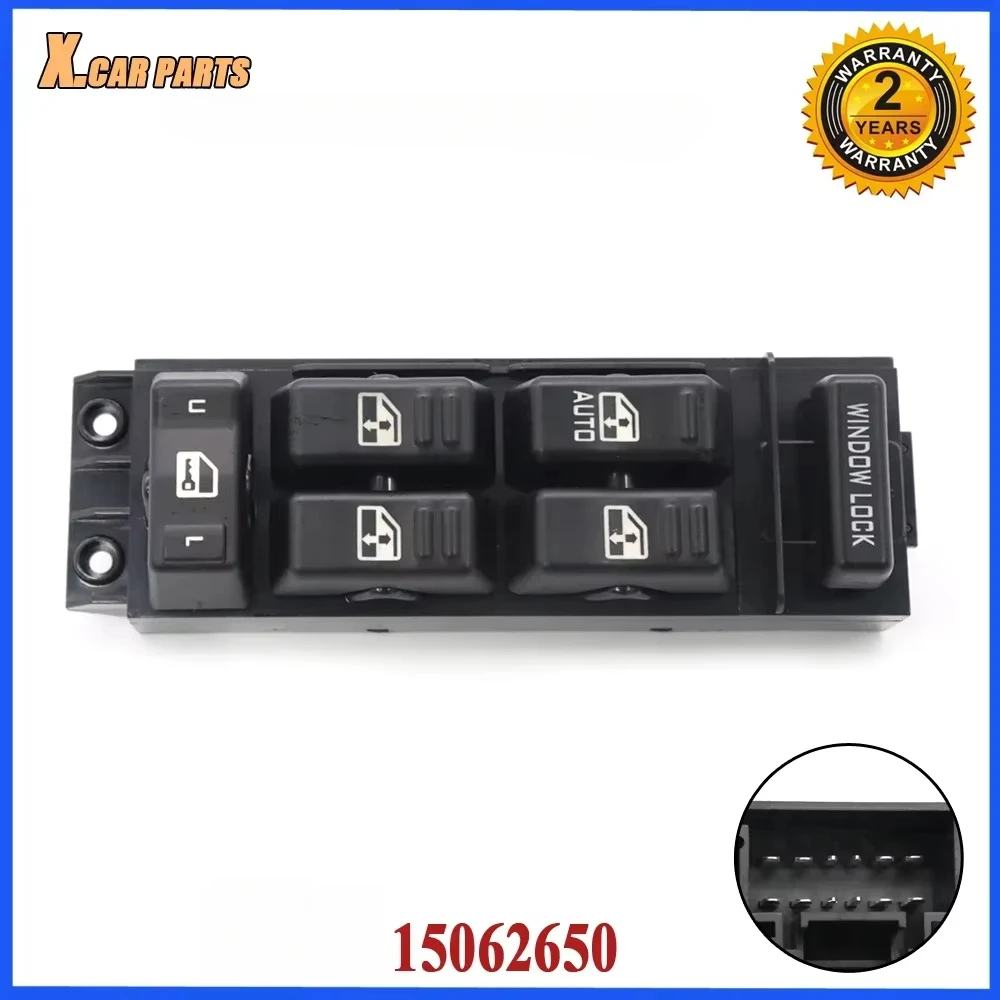 Car Power Window Master Control Switch Front Left Button 15720127 For Chevrolet Tahoe Yukon Suburban 2000-2002 15062650