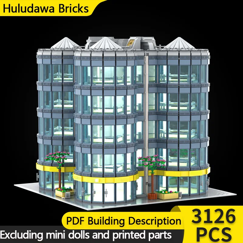 

Модель City Street View MOC, строительный кирпич, супервысотный небоскребок, модульная технология, детские праздничные подарки, сборный игрушечный костюм