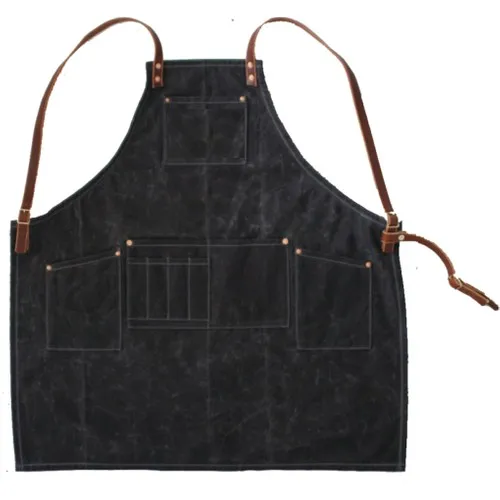 Medusa Forma Denim Bib Apron Master Chef-Barista-Cook-Barber-Tattoo-Kitchen-Chef Waiter bib Black