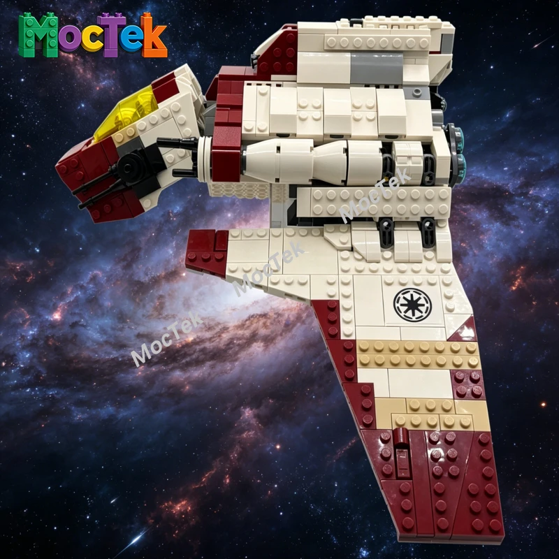 

MOC Detailed Sci-Fi Multi-Mission Shuttle Bricks, Space War Transport & Attack Craft for Scene Building Spaceship