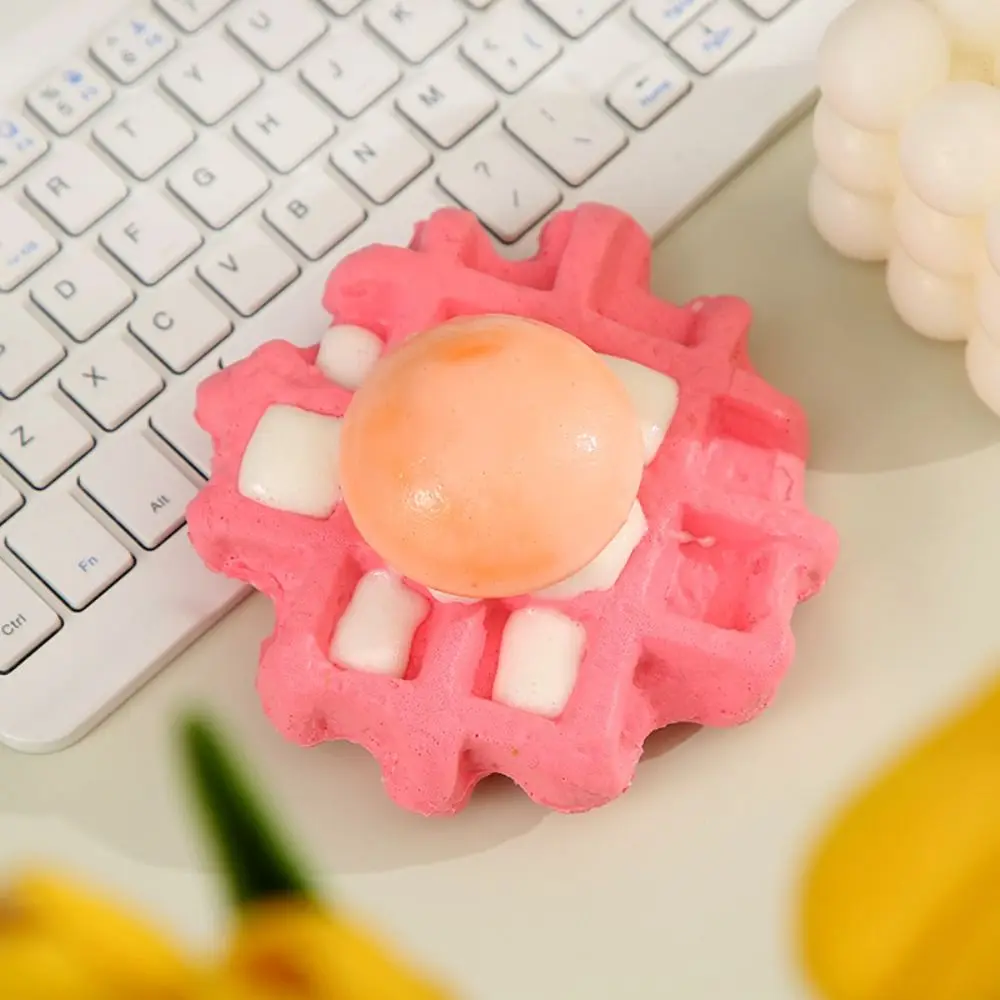 Hand Relax Simulation Bread Squeeze Food Shape Kneading Waffle Cake Squeeze Soft Slow Rebound Sensory Fidget Birthday Gift