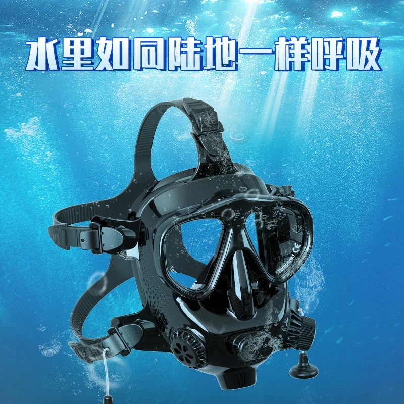mask silicone full face diving helmet M8058 mask connected underwater
