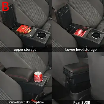 Pro Renault Duster loketní opěrku Nissan Terrano 3 Dacia Duster Oroch středová konzola úprava příslušenství 2010-2018 úložný prostor 8 nejlepší prodej Loketní opěrka Renault Duster - №6