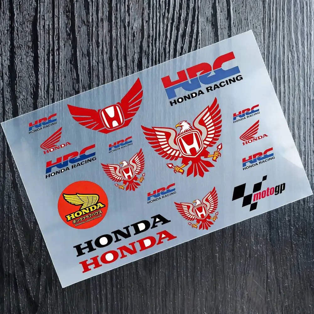 

Светоотражающие наклейки для мотоциклов Honda, водонепроницаемые виниловые наклейки для мотоциклетных шлемов, топливных баков, велосипедов
