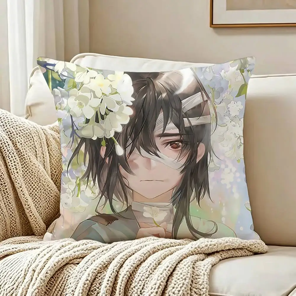 H-Heaven O-Officials B-Blessing Pillow Cover Sofa Cushion Cover Home Room Decoration Children Gift