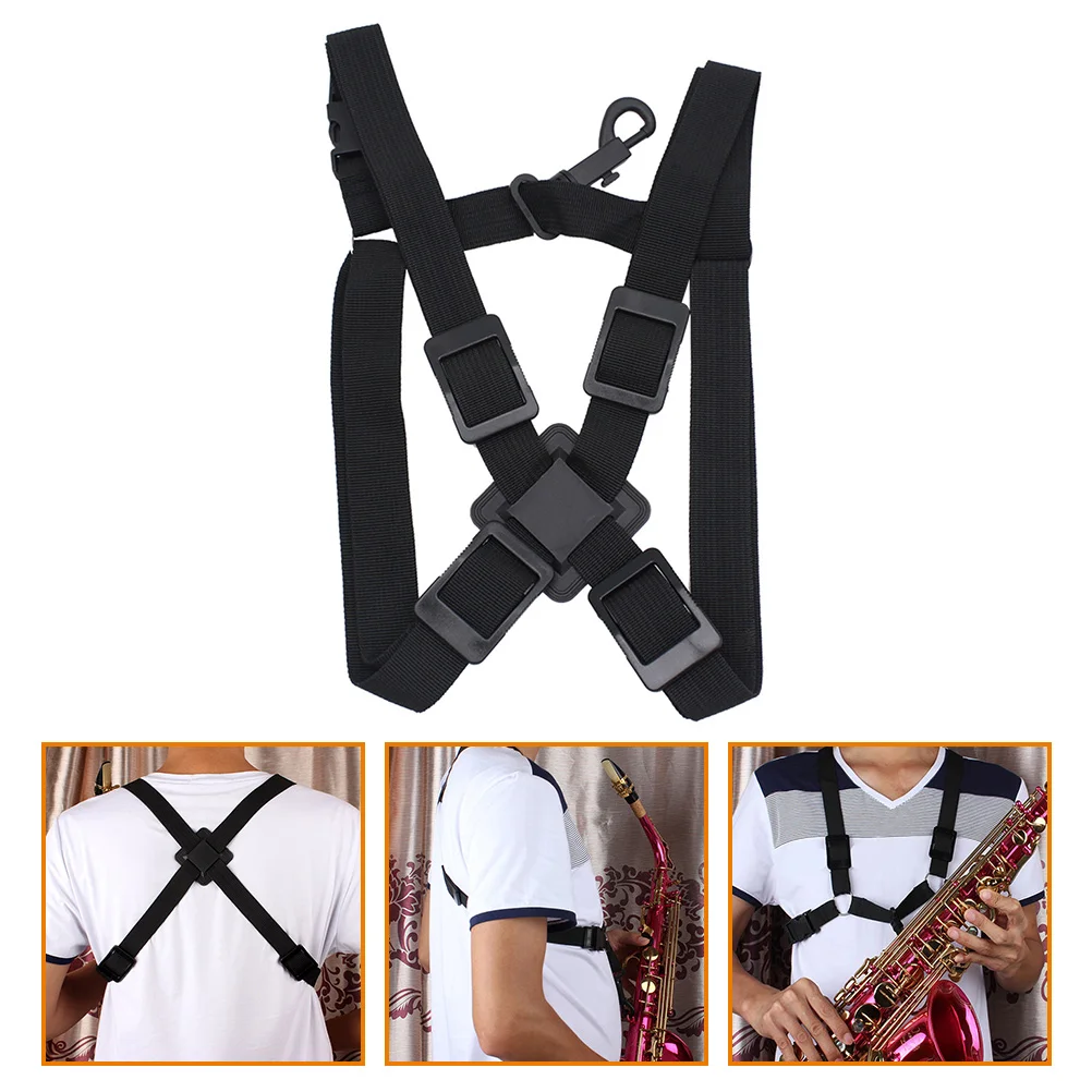 

Saxophone Strap Adjustable Harness Neck Shoulder Soprano Replacement Accessories