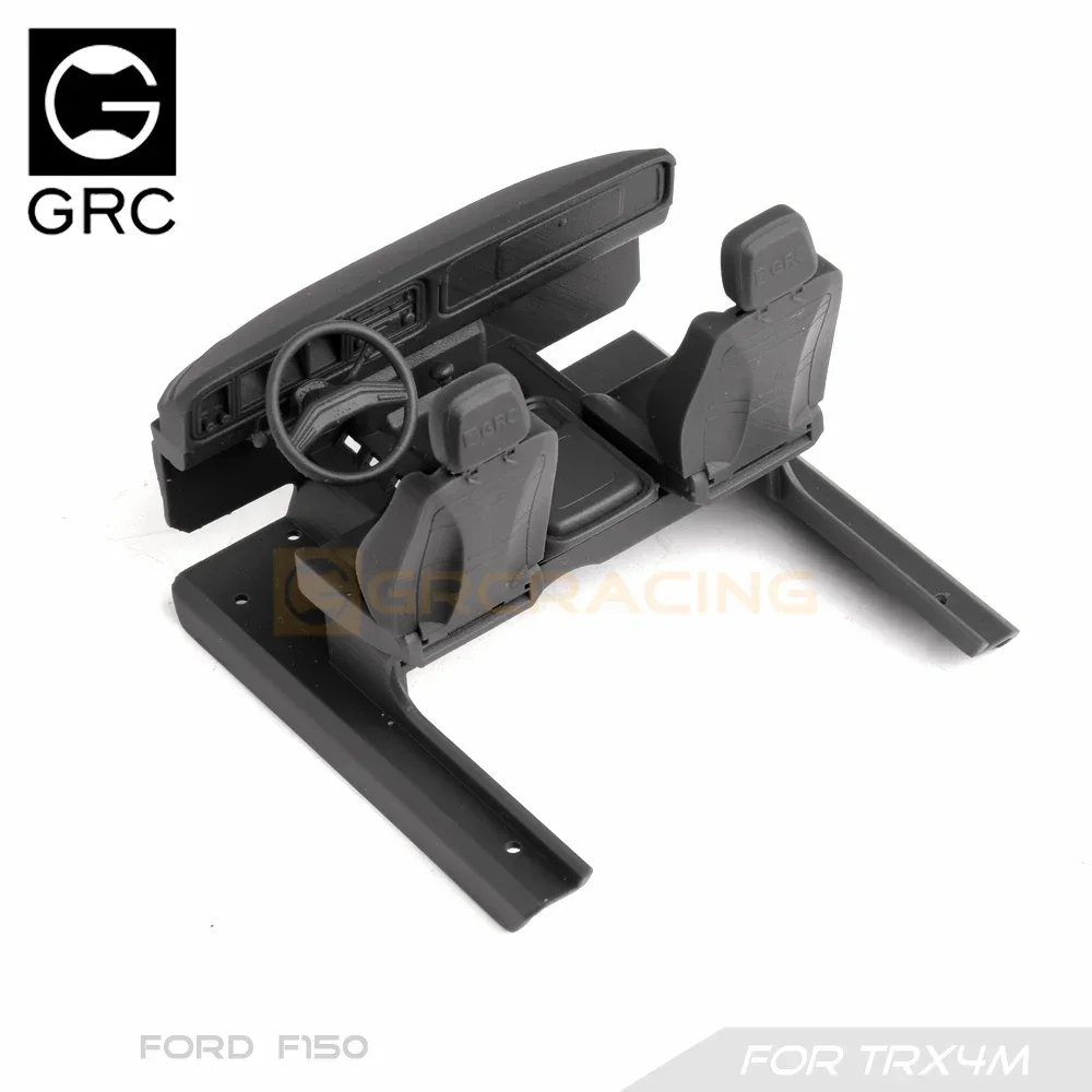 GRC 3D Printed Interior / Dashboard / Seat W/Cooling Fan for TRX4M Ford F150 / TRX4MT F150 Pickup Upgrade Option Parts # G183W