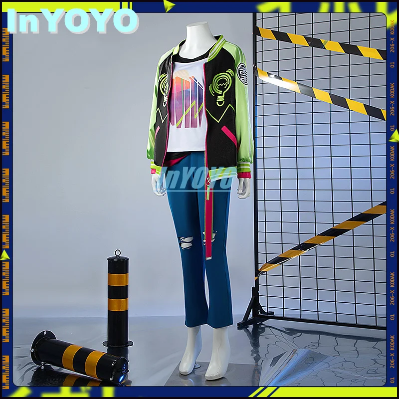 InYOYO Inami Rai Cosplay Costume Nijisanji Vtuber Half Anniversary Fashion Casual Uniform Halloween Party Outfit Men Customized