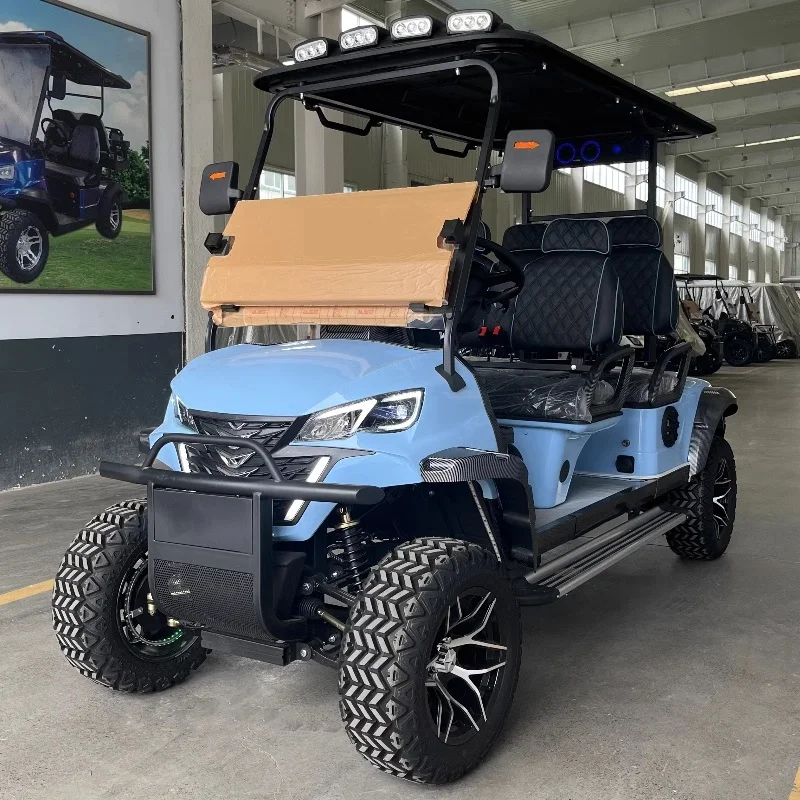 

High-speed 45km/h Lithium 48V 72v Battery 4 6 Seater Off-Road Smart Electric Golf Cart for Golf Courses