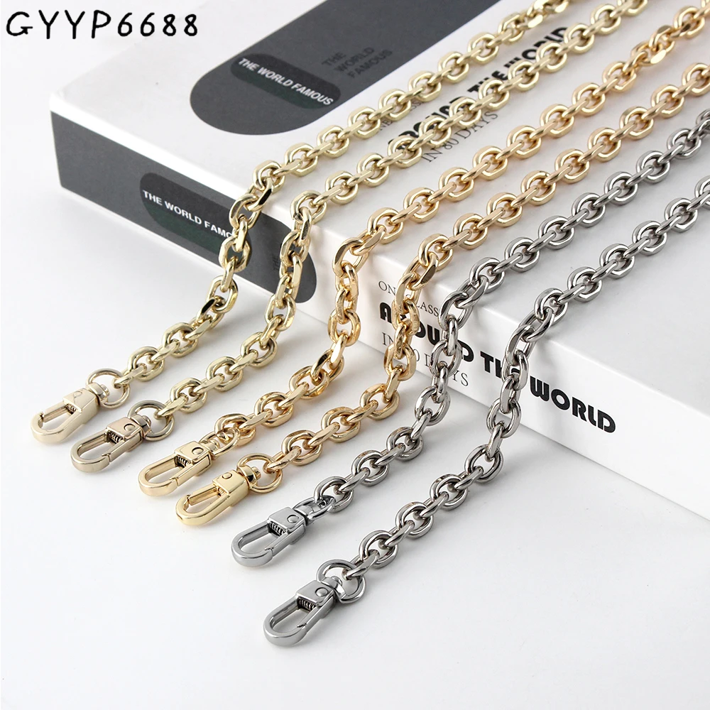 

1/3/5PCS 9mm 100-120-130-140cm Metal Iron Bag Chain With Hooks For Hand-Woven Shoulder Handbag DIY Detachable Straps Accessories