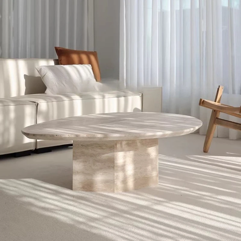 

Coffee table, elliptical special-shaped antique furniture