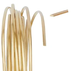 1Bundle 23 Gauge 20 Feet Brass Wire 0.6mm Wide Jewelry Beading Wire for Jewelry Making Wire Wrapping and Other Arts