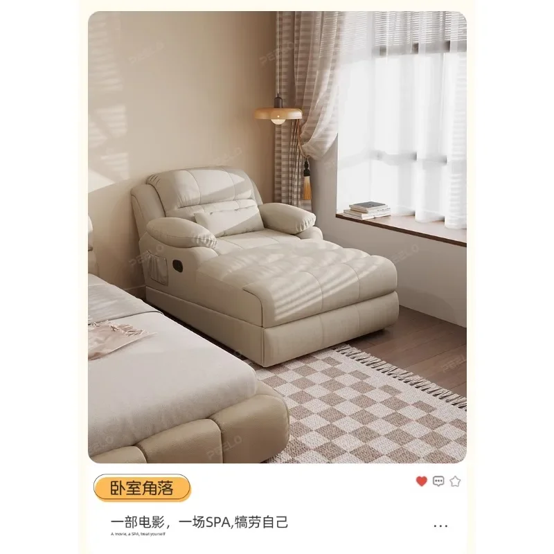 Human kennel electric chaise longue bedroom living room sofa bed function single chair beauty couch