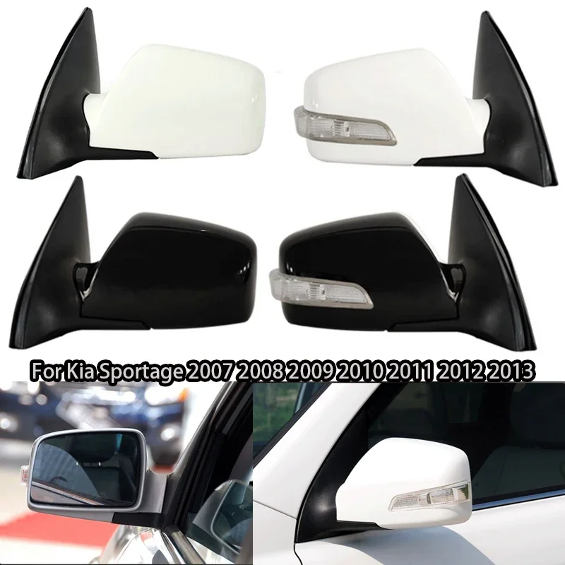 

For Kia Sportage 2007 2008 2009 2010 2011 2012 2013 Auto Door Wing Side Rearview Mirror Assembly 5 Wire 6 Wire